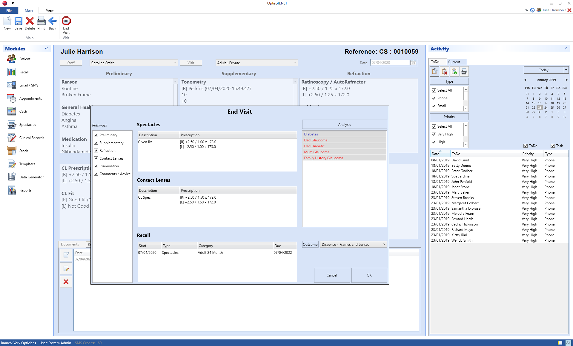 Clinical Records - Optisoft